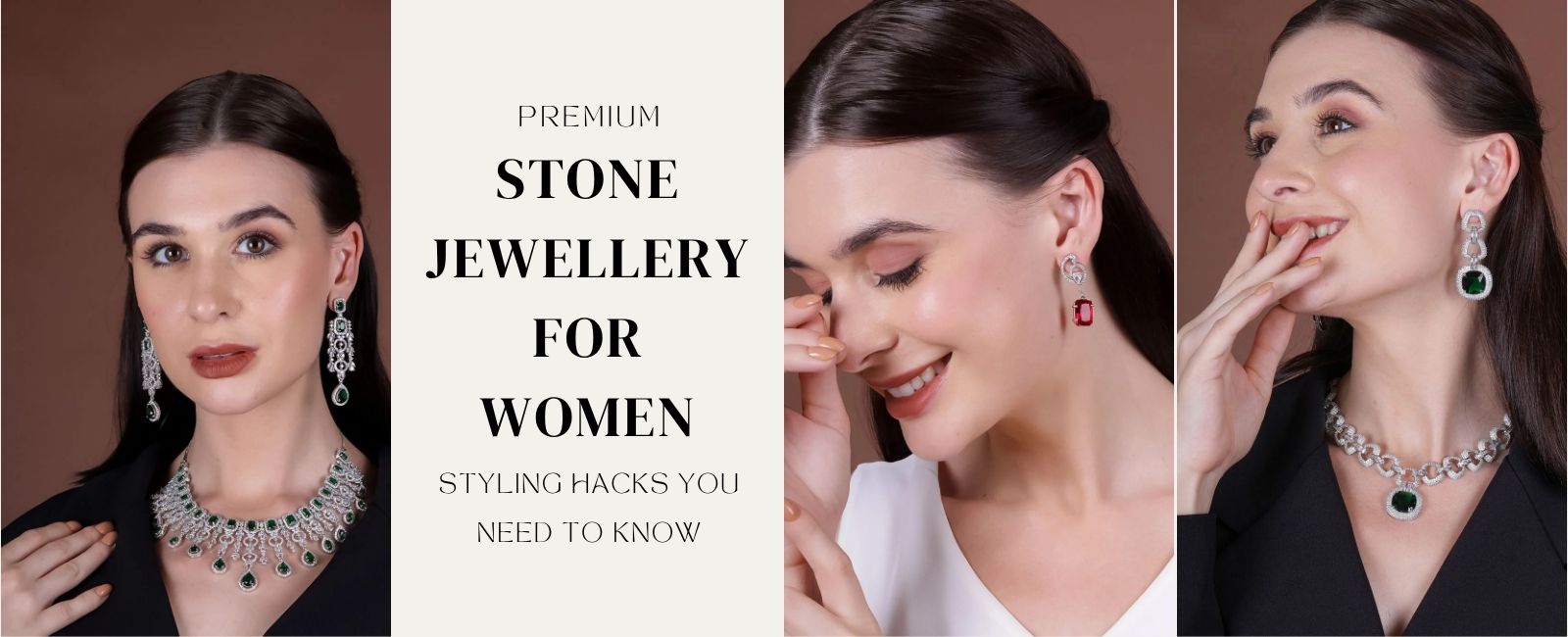 Buy Premium Stone Jewellery For Women Online