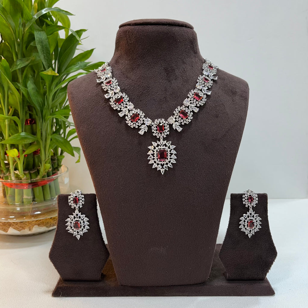 Ruby drop clearance gold necklace designs