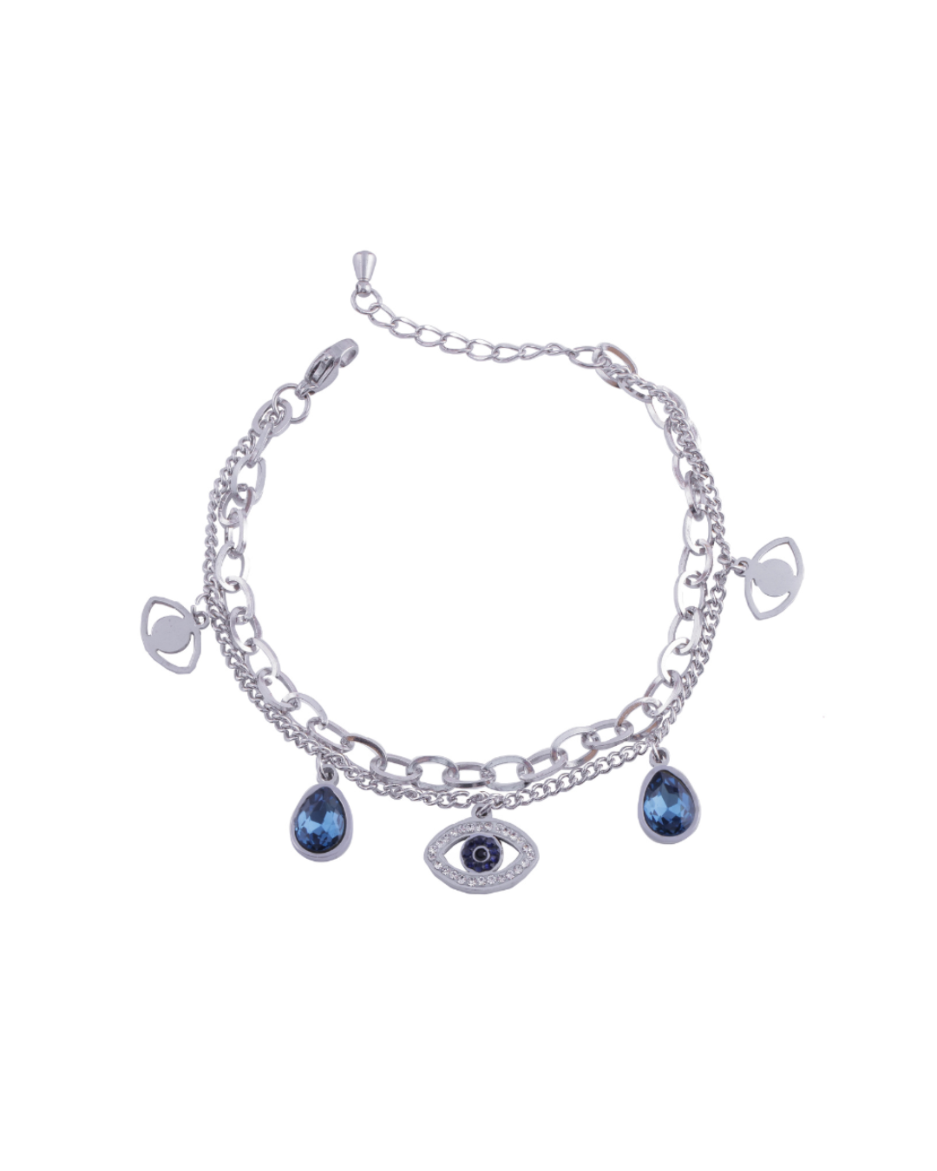 Evil Eye Silver Plated Bracelet