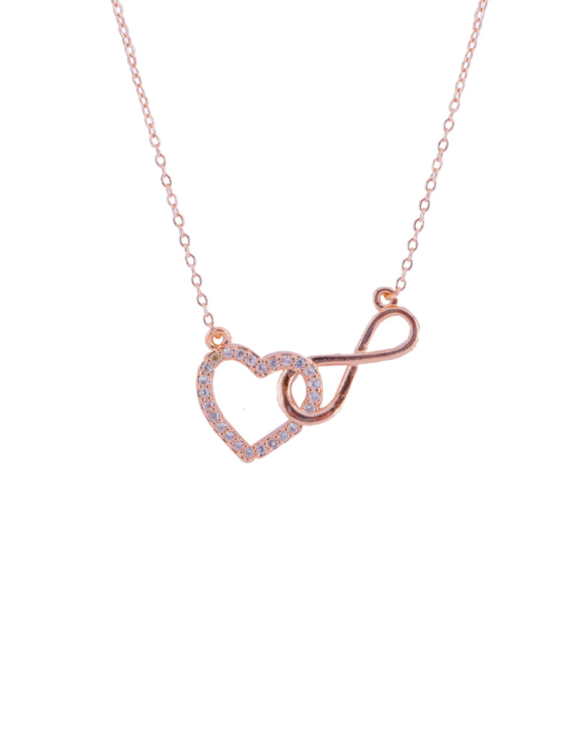 Dainty Heart & Infinity Pendant Chain