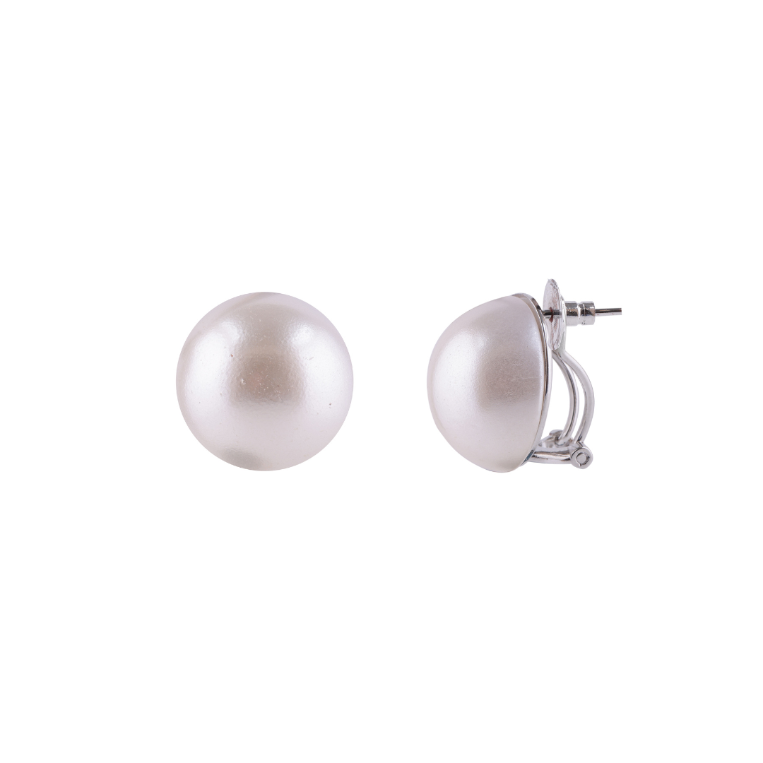 Oversize Pearl Stud Earrings