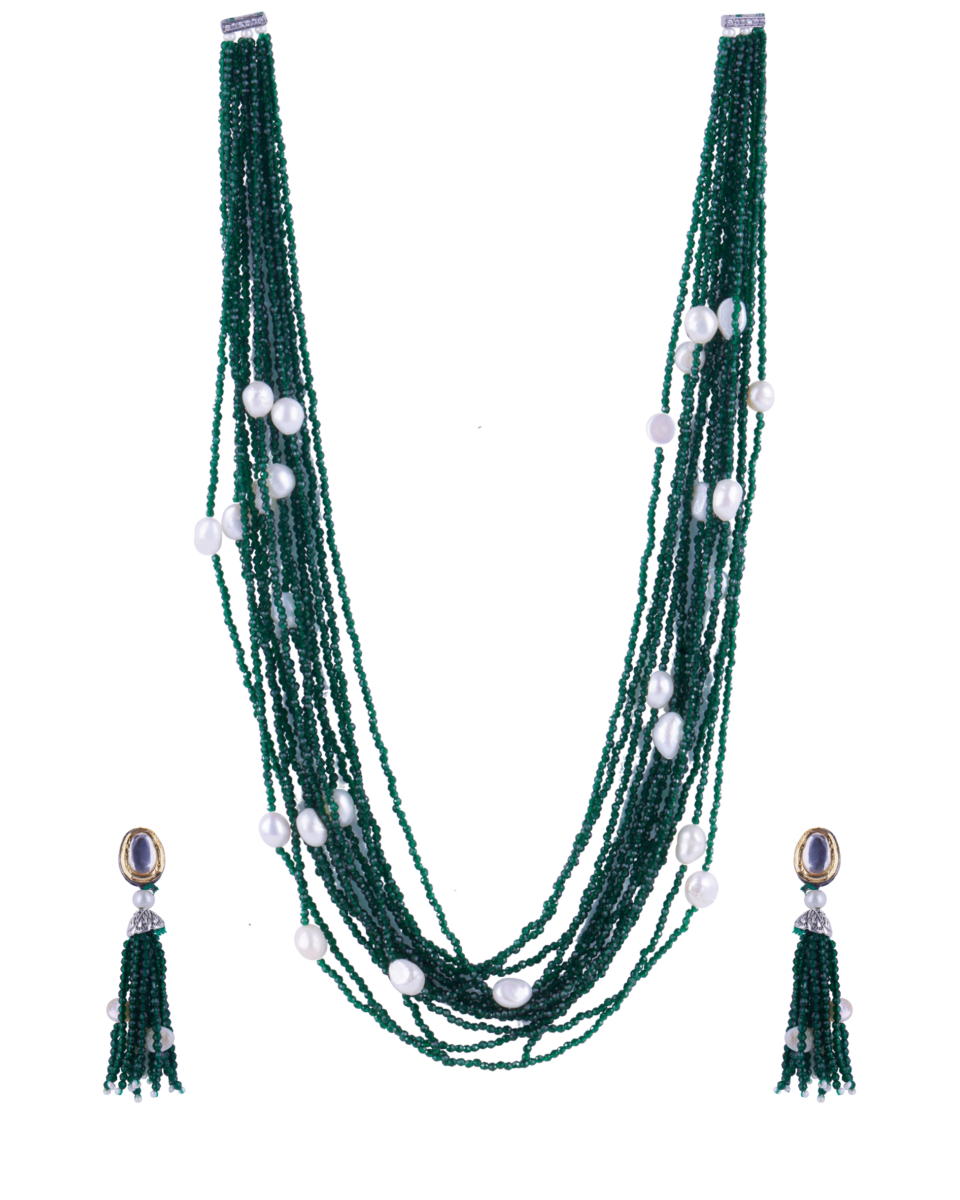 Pearls & Beads Maala Necklace Set